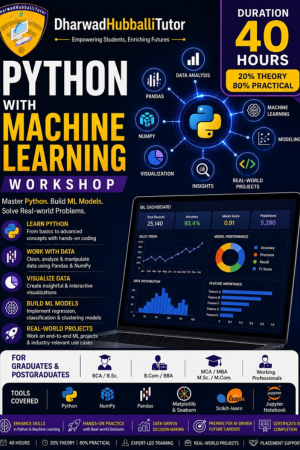 Python with Machine Learning Workshop – 40 Hours